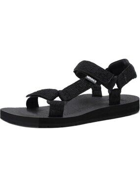 Women's Black Arch Yoga Mat Insole Outdoor Light Weight Hiking Sandal Shoes